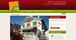Desktop Screenshot of hotel-millau-capelle.com